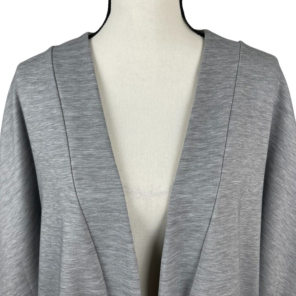 White House Black Market WKND Open Front Cardigan One Size Gray Short Sleeve - Picture 2 of 12